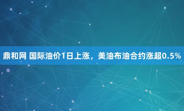 鼎和网 国际油价1日上涨，美油布油合约涨超0.5%